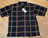 Black Plaid Soft Canvas Button Shirt Regal Wear Mens Sz 2XL NEW With Tags - $13.49