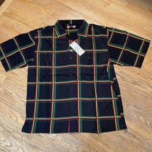 Black Plaid Soft Canvas Button Shirt Regal Wear Mens Sz 2XL NEW With Tags - $13.49