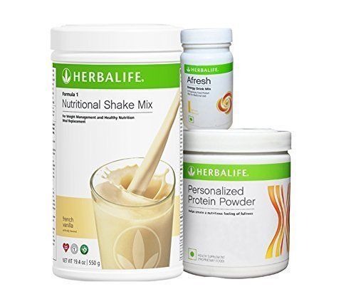 Herbalife Combo-Formula1 French Vanilla+ Formula 3 Protein Powder +Afresh Peach - $65.33