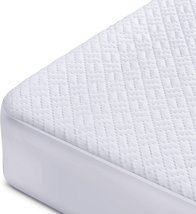 Waterproof Mattress Protector Bamboo Matress Pad Cooling Bed Cover Noiseless New - £44.67 GBP+