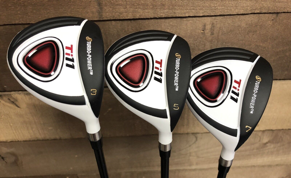 DEMO RH Turbo Power Ti-11 #3, 5, 7 Fairway Wood Golf Clubs Senior Flex 5... - $264.55