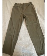 Ruby Rd. Colored Jeans Stretch High Rise Army Green  - Sz 10 - $22.45 CAD