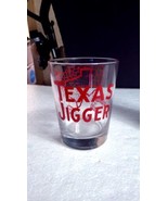 Vtg TEXAS JIGGER 4.5&quot; Novelty Old Fashioned Whiskey Glass XXXL Shot Glas... - £10.07 GBP