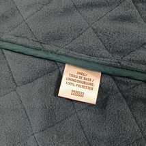 Van Heusen Vest Women’s Green Quilted Lined Full Zip Pockets Vest Size Large image 4