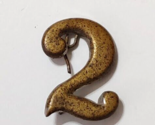Civil War Regimental 2 Hat Number 1 inch Brass lead filled ORIGINAL - $21.73
