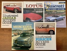 Lot of 5 Illustrated Buyers Guides Jaguar Lotus Maserati Mercedes Porsch... - £38.83 GBP