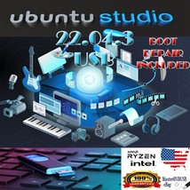 Ubuntu Studio 22.04.3 USB | UEFI AND BIOS | BOOT REPAIR | SAME DAY SHIPP... - £11.89 GBP