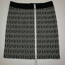BANANA REPUBLIC Womens Black &amp; White Pencil Career Skirt Size 8 - £10.11 GBP