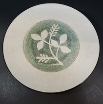 Set of 3 Medallion by UCAGCO Beige Green Stone Ware 10 1/4&quot; Dinner Plates - £46.70 GBP