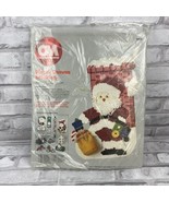 CM Columbia Minerva Holiday Santa 8431 Plastic Canvas Stocking Kit New I... - £12.94 GBP