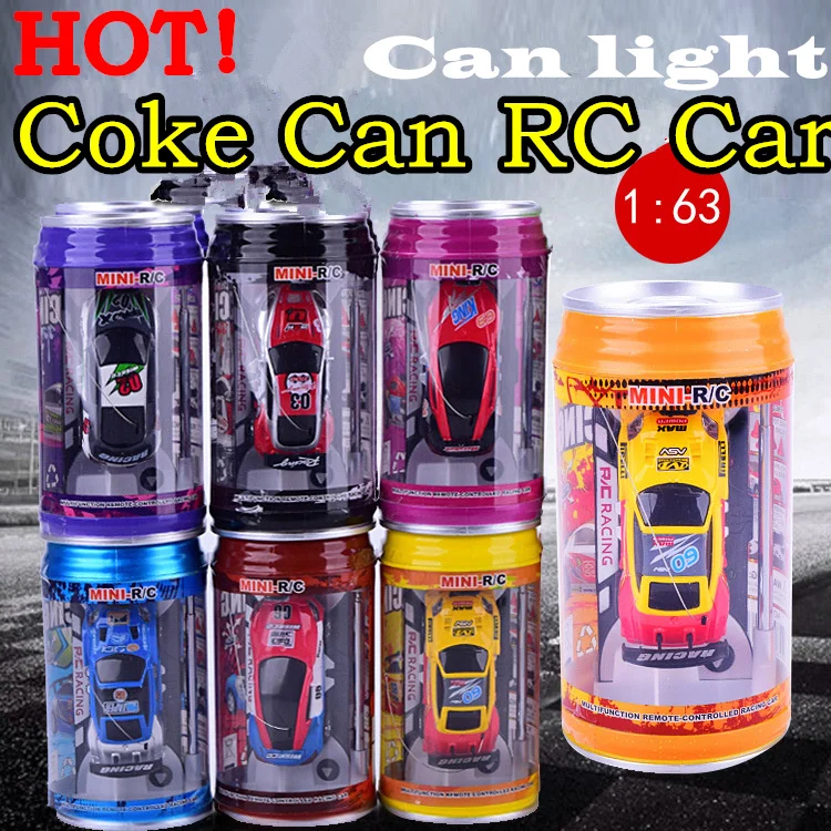 HOT! Original 7 Colors Coke Can RC Car Radio Remote Control Car Micro Racing Car - £16.97 GBP