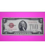 1928 G $2 Two Dollars United States Note Red Seal Guaranteed Authentic B... - $29.99