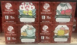 Holiday Flavored Coffee Bundle, Set of 4 Boxes with DMC Spoon, Candy Can... - £75.24 GBP