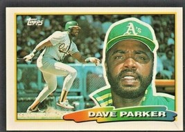Oakland Athletics Dave Parker 1988 Topps Big Baseball Card # 242 nr mt - £0.39 GBP