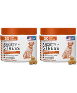 2 Calming Chews for Dogs  30 Anxiety Relief Treats for Fireworks, Thunde... - $29.95