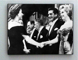 Rare Framed Queen Elizabeth meets Marilyn Monroe Vintage Photo Jumbo Print - £15.47 GBP