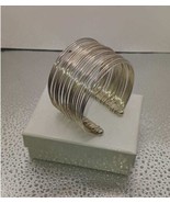 Small silver wire cuff bracelet - $34.19 CAD