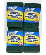 ( 4 Pk =16 ) Scrub Buddies Green Pads Heavy Duty Scouring Cleaning 4 Eac... - $21.65 CAD