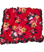 Matilda Jane Red Floral Plush Doll Blanket for 15 &amp; 18 Inch Dolls - $52.29 CAD