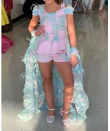 Lacey Jowers Fun Fashion Beauty Pageant Pastel Rhinestone Cape Girls Sz 6-8 - $710.99 CAD