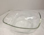 Duralex France clear square serving bowl fruit salad party desert serveware - $37.00