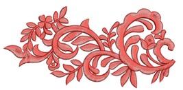 floral pattern Machine Embroidery Design - $3.47