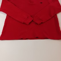 Chaps Sweatshirt Men's XL (18-20) 1/4 Zip Red Cotton Pullover Long Sleeve Logo image 10