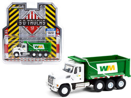 2020 Mack Granite Dump Truck White and Green &quot;Waste Management&quot; &quot;S.D. Trucks&quot;... - £23.84 GBP