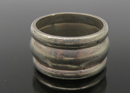 925 Sterling Silver - Vintage Shiny Smooth Round Band Ring Sz 6 - RG10924 - £45.69 GBP