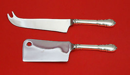 Modern Victorian by Lunt Sterling Silver Cheese Server Serving Set 2pc Custom - £90.01 GBP