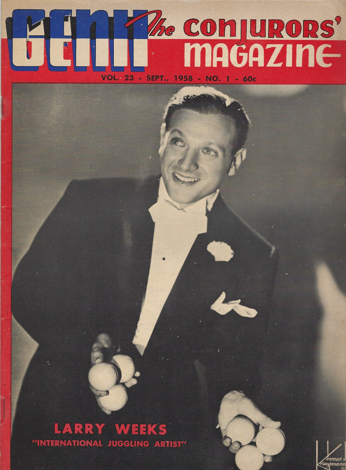 Genii The Conjurors&#39; Magazine September 1958 Vol. 23 No. 1 - $9.75