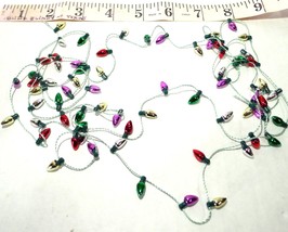 String of Chirstmas Tree Decorations on a String miniature fake bulbs 75&quot; long - £3.68 GBP