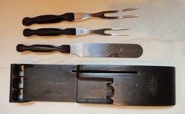 LOT vintage CUTCO 2 prong forks cake icing spreader storage - $89.05