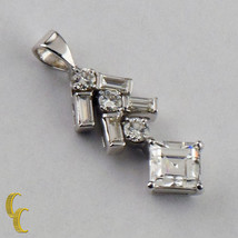 Authenticity Guarantee 
Platnum Diamond Solitare Pendant TDW = 1.40 ct, G col... - £5,484.14 GBP