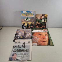 Green Bay Packers Lot Brett Favre Magazine Newspaper Media Guides - £10.96 GBP