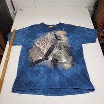 VTG The Mountain Bald Eagle Size Large T Shirt  Blue  2004 - $12.82
