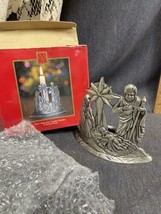 Pewter Finish 4.5” NATIVITY CANDLE HOLDER New In Box - £3.87 GBP