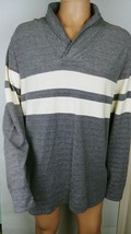 Men&#39;s XXL Long sleeve gray Banana republic shawl collar sweater Preowned - £15.53 GBP