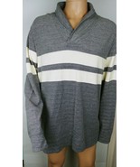 Men&#39;s XXL Long sleeve gray Banana republic shawl collar sweater Preowned - £14.87 GBP