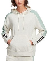adidas Womens Essentials Colorblocked Hoodie Size Large Color Off White/Haz - £51.51 GBP