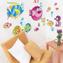 Tropical Fish 2 - X-Large Wall Decals Stickers Appliques Home Decor - $10.87