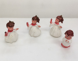 Vintage small plastic choir chorus figurine lot made in Hong Kong cake t... - £15.26 GBP