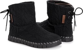 MUK LUKS Women&#39;s Size 11 Flexi Hoboken Black Boot Fashion Boots - $26.17