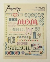 A To Z And More, Alphabets Borders Motifs, Cross Stitch, Imaginating Boo... - £3.89 GBP