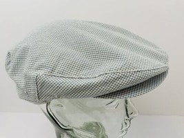 Vintage Golf Cabbie Hat Seersucker Lightweight Cap London Fog S/M 7-7 1/8 USA - £27.65 GBP