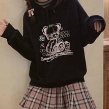 KOSAHIKI 2022 Japanese Kawaii Hooded Fleece Sweatshirt Women Casual Harajuku Hoo - £73.46 GBP