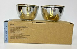 PartyLite Golden Reflections Tealight Pair Rare NIB P9A/P91592 - £22.80 GBP