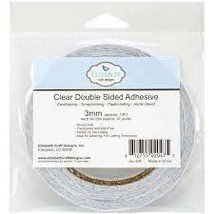 Double Sided Clear Tape  1/8&quot; (3mm) by 27 yards  Elizabeth Craft Designs - £2.86 GBP