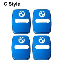4pcs Stainless Steel Car Door Lock Covers Auto Protective Case Buckle for E21 E3 - £35.97 GBP