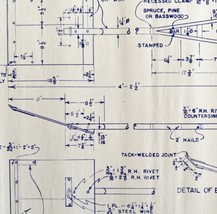 1953 Railroad Bangor Aroostook Snow Plow Shovel Blueprint M5 Trains DWDD12 - $168.74